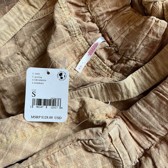 Free People, Savannah Overalls, Size Small, Color Gosling - Picture 4 of 6